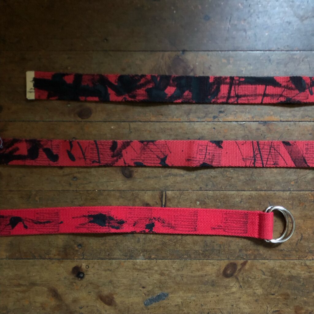 Untitled Belt, Red.