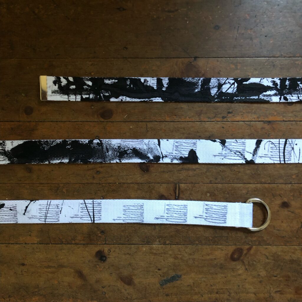 Untitled Belt, White.